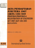 REGISTRATION OF ENGINEERS ACT 1967 (ACT 138) AND REGULATIONS (TOGETHER WITH MALAY VERSION) freeshipping - Joshua Legal Art Gallery - Professional Law Books