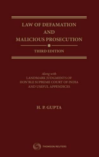 Law of Defamation and Malicious Prosecution, 3rd Edition