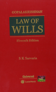 Law of Wills by Gopalakrishnan, 11th Edition | 2021