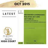 Securities Commission Malaysia Act 1993 (Act 498) [As At 5th October 2015]