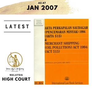 Merchant Shipping (Oil Pollution) Act 1994 (Act 515) (As At 15th January 2017)