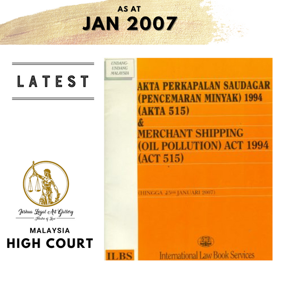 Merchant Shipping (Oil Pollution) Act 1994 (Act 515) (As At 15th January 2017)