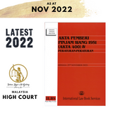 Akta Pemberi Pinjam Wang 1951 (Akta 400) & Peraturan-Peraturan (Hingga 25hb November 2022)