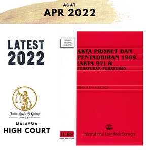 Akta Probet Dan Pentadbiran 1959 (Akta 97) & Peraturan-Peraturan (Hingga 15hb April 2022)