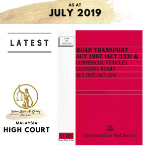 Road Transport Act 1987 (Act 333) & Commercial Vehicles Licensing Board Act 1987 (Act 334) [As at 25th July 2019]
