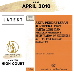 Registration Of Engineers Act 1967 (Act 138) And Regulations (Together With Malay Version)