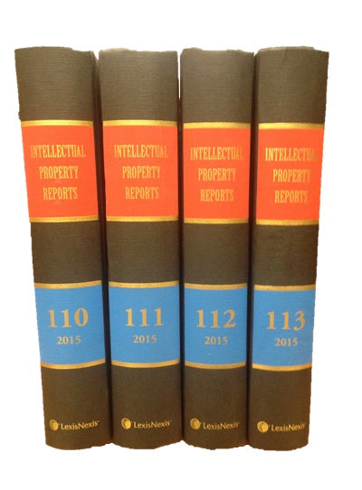 Intellectual Property Reports Vol 1- 113 Bound Volumes freeshipping - Joshua Legal Art Gallery - Professional Law Books