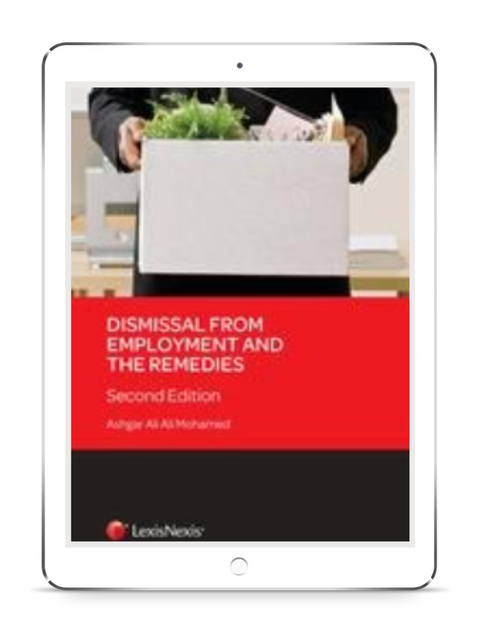 Dismissal from Employment and the Remedies, Second Edition  (E-book)