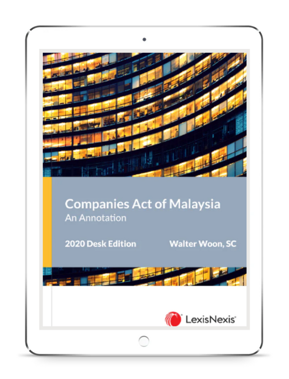 Companies Act of Malaysia, An Annotation (2020 Desk Edition) | E-Book
