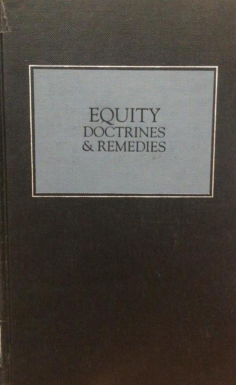 EQUITY DOCTRINE & REMEDIES freeshipping - Joshua Legal Art Gallery - Professional Law Books