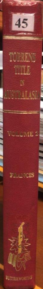 Torrents Title in Australia Volume 2 freeshipping - Joshua Legal Art Gallery - Professional Law Books