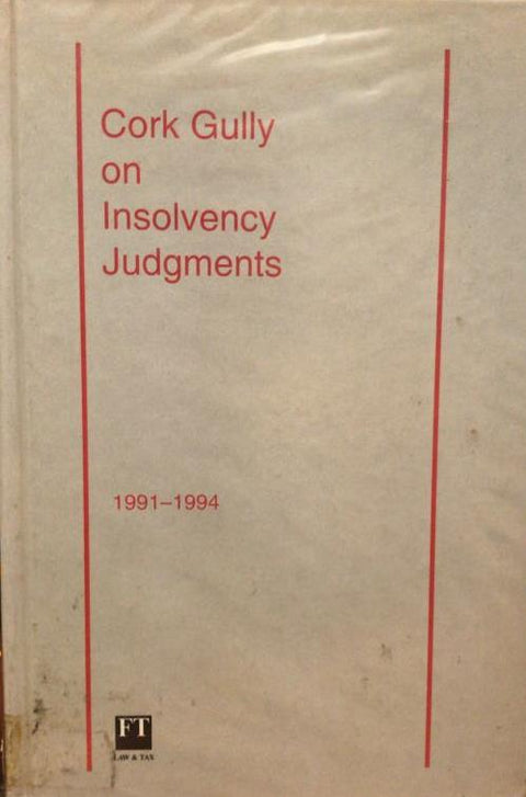 Cork Gully on Insolvency Judgement freeshipping - Joshua Legal Art Gallery - Professional Law Books