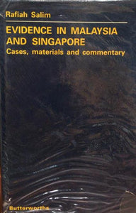 Evidence in Malaysia and Singapore: Cases, Materials and Commentary freeshipping - Joshua Legal Art Gallery - Professional Law Books