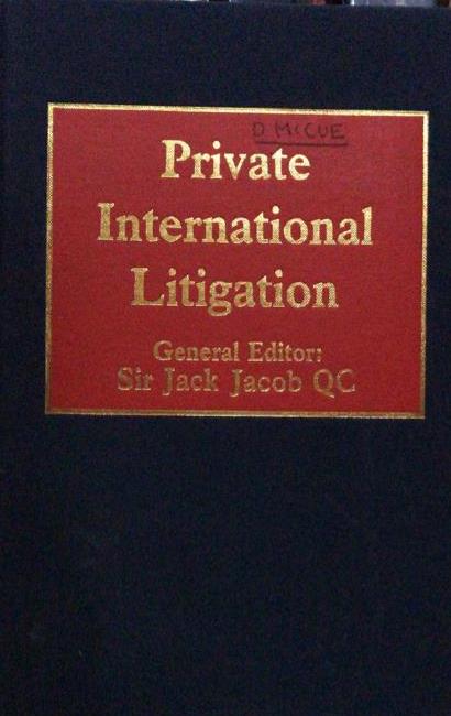 Private International Litigation freeshipping - Joshua Legal Art Gallery - Professional Law Books