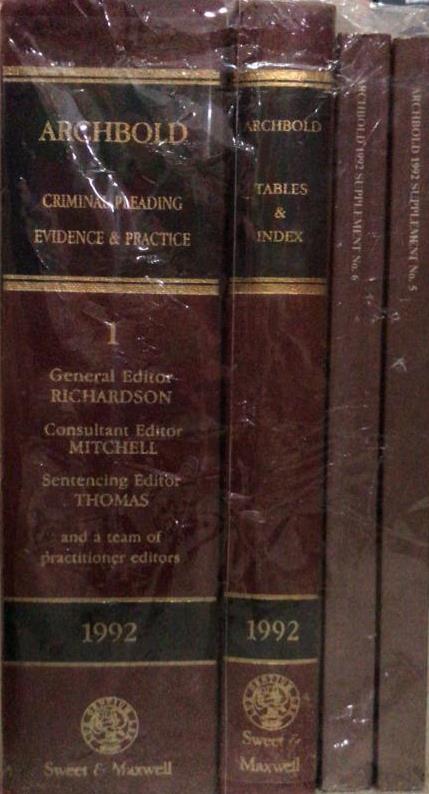 Archbold Criminal Pleadings Evidence and Practice freeshipping - Joshua Legal Art Gallery - Professional Law Books
