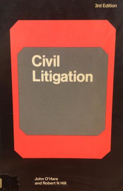 Civil Litigation, 3rd Edition (1985) freeshipping - Joshua Legal Art Gallery - Professional Law Books