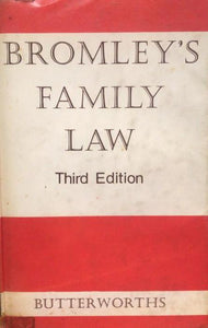 Bromley's Family Law, 3rd Edition (1966) freeshipping - Joshua Legal Art Gallery - Professional Law Books
