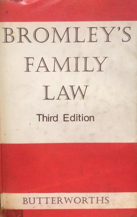 Bromley's Family Law, 3rd Edition (1966) freeshipping - Joshua Legal Art Gallery - Professional Law Books