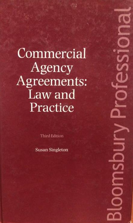 Commercial Agency Agreement: Law and Practices, 3rd Edition (2010) freeshipping - Joshua Legal Art Gallery - Professional Law Books