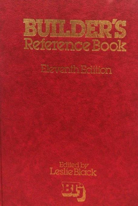 Builders Reference Book, 11th Edition (1980) freeshipping - Joshua Legal Art Gallery - Professional Law Books