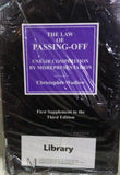 The Law of Passing Off Unfair Competition by Misrepresentation 1st Supplement to the 3rd Edition freeshipping - Joshua Legal Art Gallery - Professional Law Books