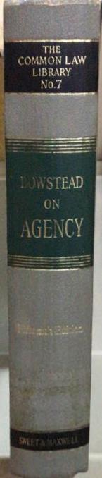 Bowstead on Agency, 15th Edition freeshipping - Joshua Legal Art Gallery - Professional Law Books