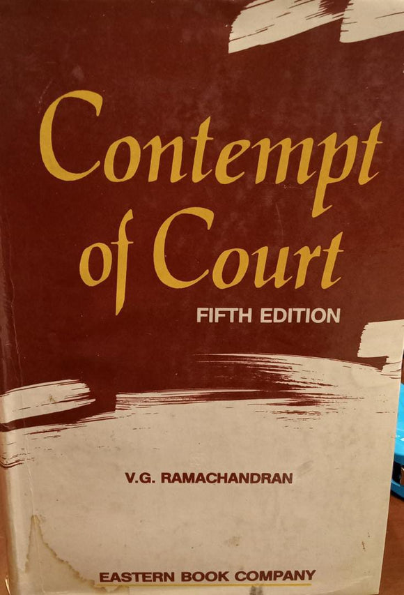 Contempt Of Court (Fifth Edition) freeshipping - Joshua Legal Art Gallery - Professional Law Books