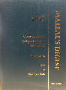 Mallal's Digest, 5th Edition 2015 freeshipping - Joshua Legal Art Gallery - Professional Law Books