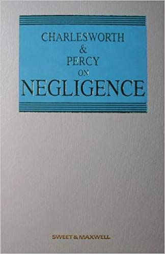 Charlesworth & Percy on Negligence, 12th Edition and 3rd Supplement freeshipping - Joshua Legal Art Gallery - Professional Law Books
