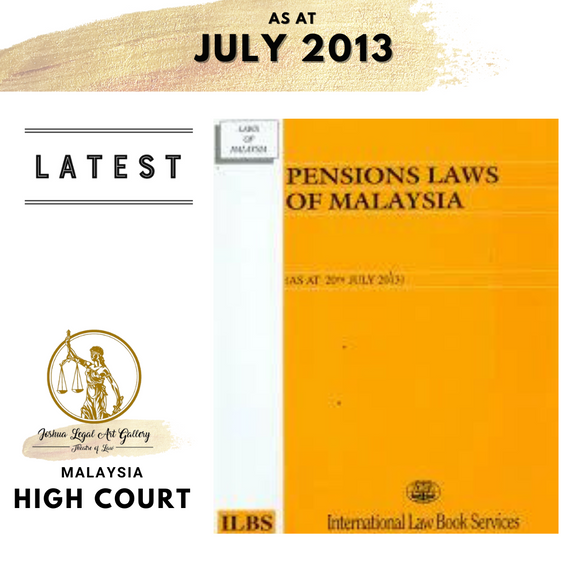 Pensions Law Of Malaysia (As At 20th July 2013)
