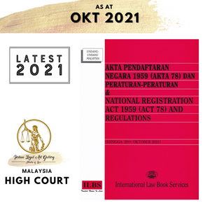 Akta Pendaftaran Negara 1959 (Akta 78) & National Registration Act 1959 (Act 78) [Hingga 20hb Oktober 2021]
