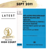 Akta Agensi Penguatkuasaan Maritim Malaysia 2004 (Akta 633), Peraturan-Peraturan dan Perintah (Hingga 15 September 2011)