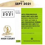 Akta Perlindungan Saksi 2009 (Akta 696) & Akta Perlindungan Pemberi Maklumat 2010 (Akta 711) (Hingga 10 September 2021)