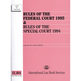 Rules of the Federal Court 1995 & Rules of the Special Court 1994 [As at 15th July 2022]