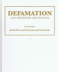 Defamation: Law, Procedure and Practice, 4th Edition freeshipping - Joshua Legal Art Gallery - Professional Law Books