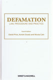 Defamation: Law, Procedure and Practice, 4th Edition freeshipping - Joshua Legal Art Gallery - Professional Law Books