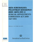Akta Suruhanjaya Pelantikan Kehakiman 2009 (Akta 695) & Judical Appointments Commission Act 2009 freeshipping - Joshua Legal Art Gallery - Law Books