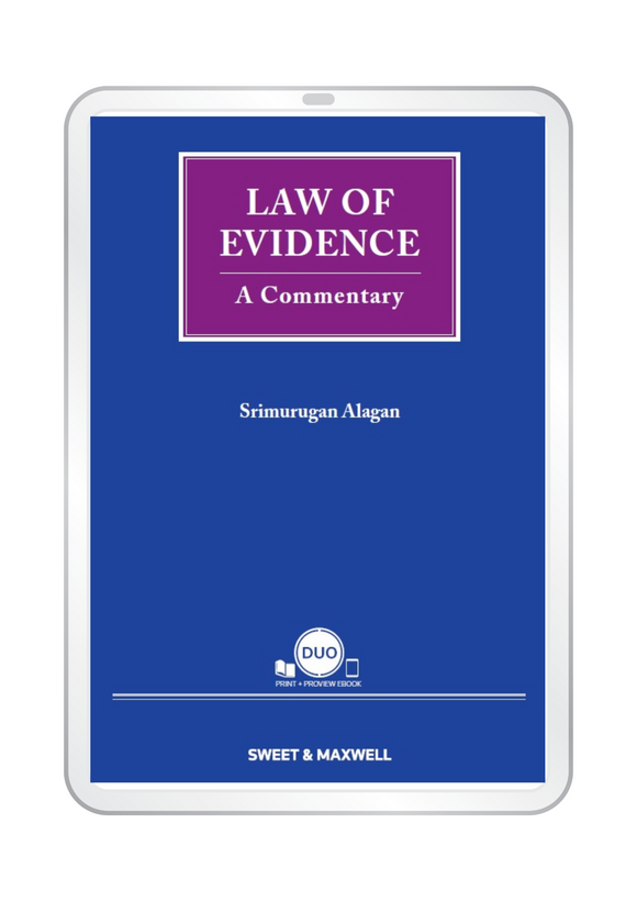 Law of Evidence : A Commentary by Srimurugan Alagan | 2020 (E-Book)