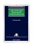 The Annotated Rules of the Court of Appeal 1994 by Srimurugan Alagan (E-Book)