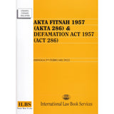 Akta Fitnah 1957 (Akta 286) & Defamation Act 1957 (Act 286)  [Hingga 5hb Februari 2022]
