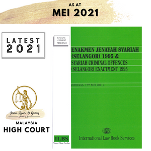 Enakmen Jenayah Syariah (Selangor) 1995 (As At 15th May 2021)