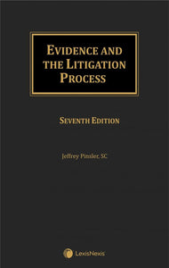 Evidence and the Litigation Process, 7th Edition freeshipping - Joshua Legal Art Gallery - Professional Law Books