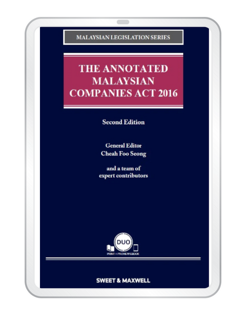 The Annotated Malaysian Companies Act 2016, 2nd Edition (E-book)
