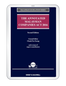 The Annotated Malaysian Companies Act 2016, 2nd Edition (E-book)