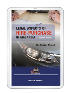 Legal Aspects of Hire-Purchase in Malaysia, 2nd Edition (E-book)