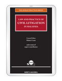 Malaysian Practice Series - Law and Practice Of Civil Litigation In Malaysia | 2022 (E-book)