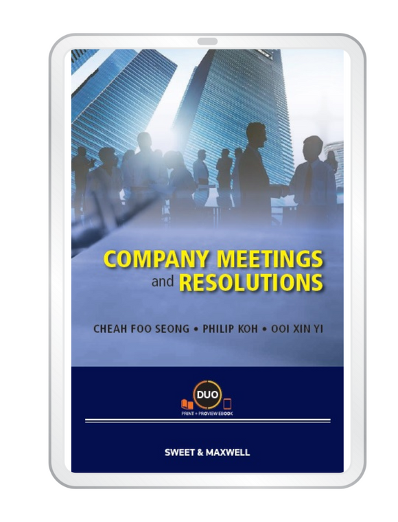 Company Meetings and Resolution By Cheah Foo Seong  | 2019 (E-book)