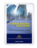 Company Meetings and Resolution By Cheah Foo Seong  | 2019 (E-book)