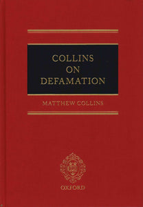 Collins On Defamation BY Matthew Collins