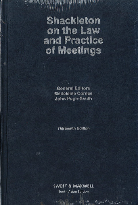 Shackleton on the Law and practice of Meetings, 13th Edition freeshipping - Joshua Legal Art Gallery - Professional Law Books